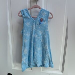 NWOT Disney Frozen Elsa 3T Girls Blue Terrycloth Bathingsuit Coverup with Hood